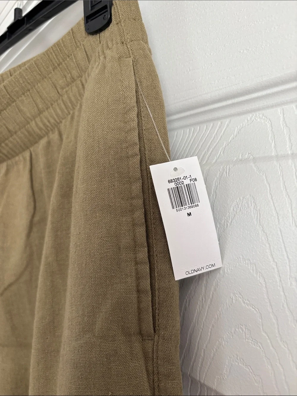 NWT OLD NAVY LINEN BLEND PANTS in Olive Green Size Medium
